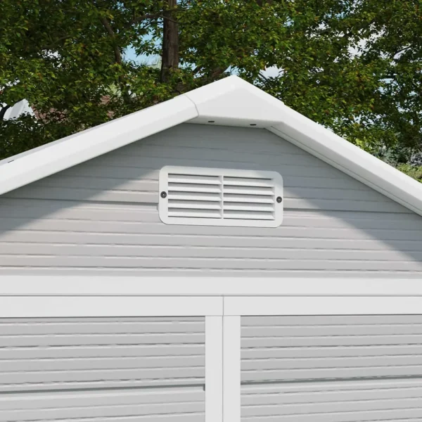 patiowell-6x4-plastic-shed-detail3-min Patiowell 6x4 Plastic Storage Shed with Floor, Gray