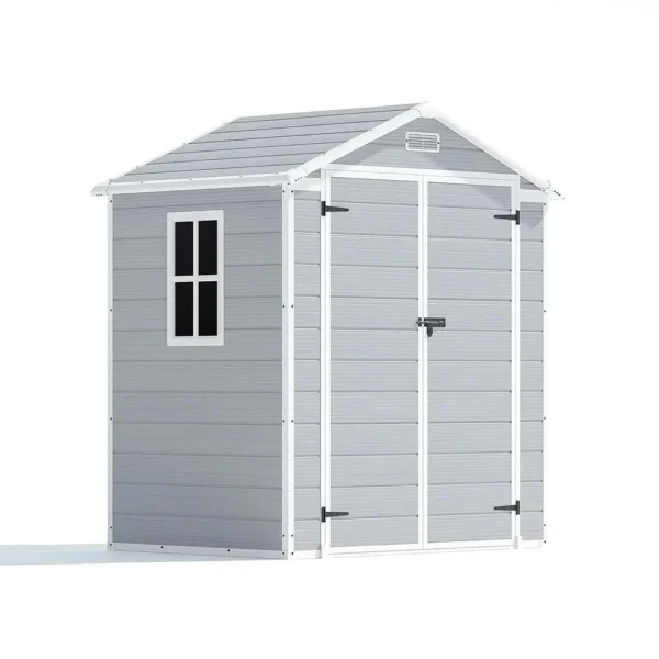 patiowell-6x4-plastic-shed-main-min Patiowell 6x4 Plastic Storage Shed with Floor, Gray