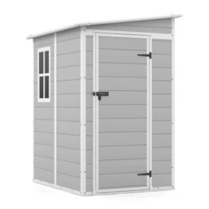 Patiowell 5x4 Plastic Storage Shed, Gray