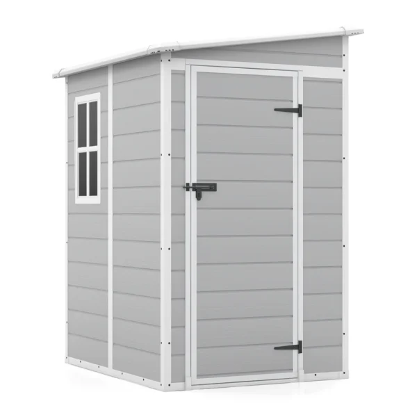 Patiowell 5x4 Plastic Storage Shed, Gray