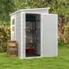 Patiowell 5x4 Plastic Storage Shed, Gray