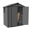 product-6x4-plastic-shed-horizontal-dark-gray-main-img2 Patiowell 6x4 Plastic Shed with Window & Vent, Dark Gray